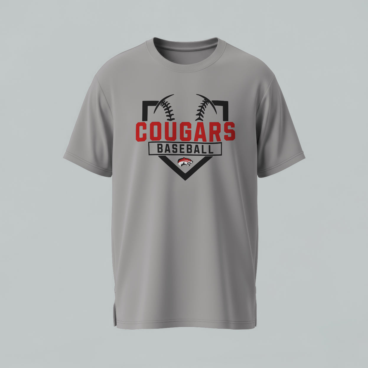 Canton Cougars Home Plate T-Shirt