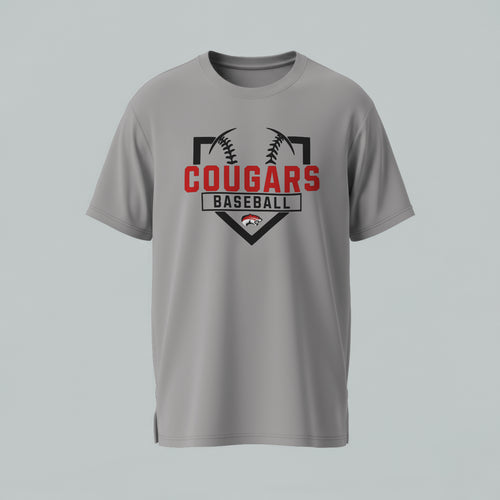 Canton Cougars Home Plate T-Shirt
