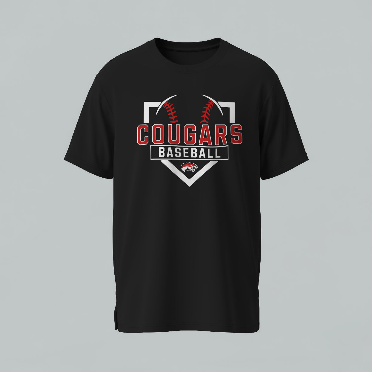 Canton Cougars Home Plate T-Shirt