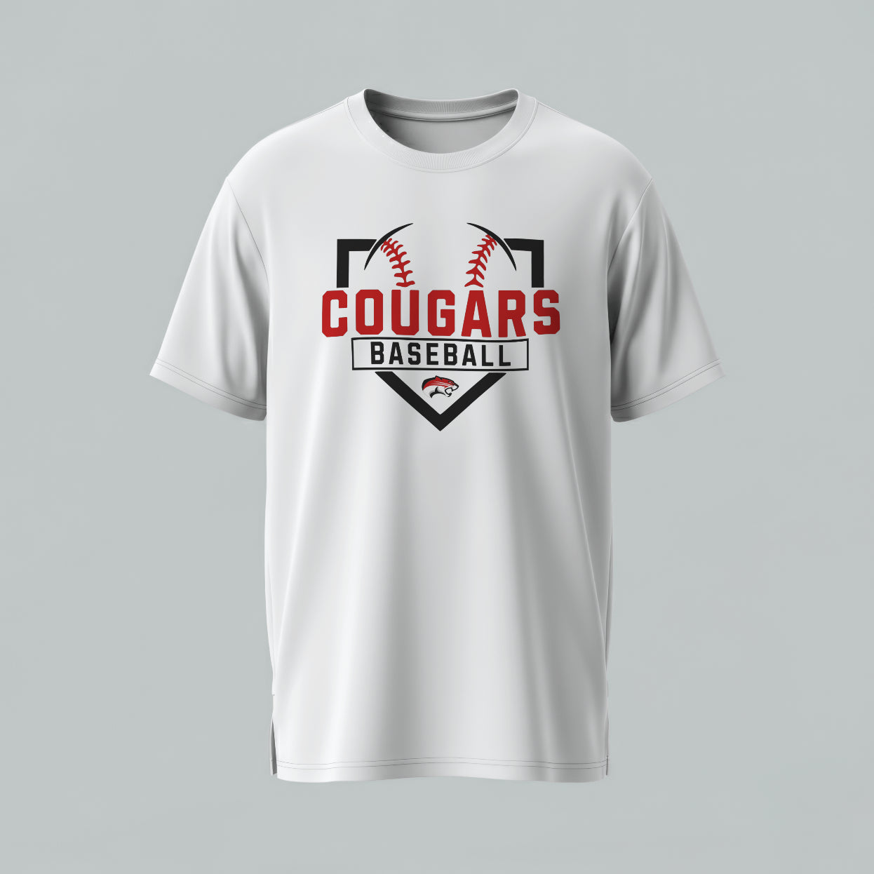 Canton Cougars Home Plate T-Shirt