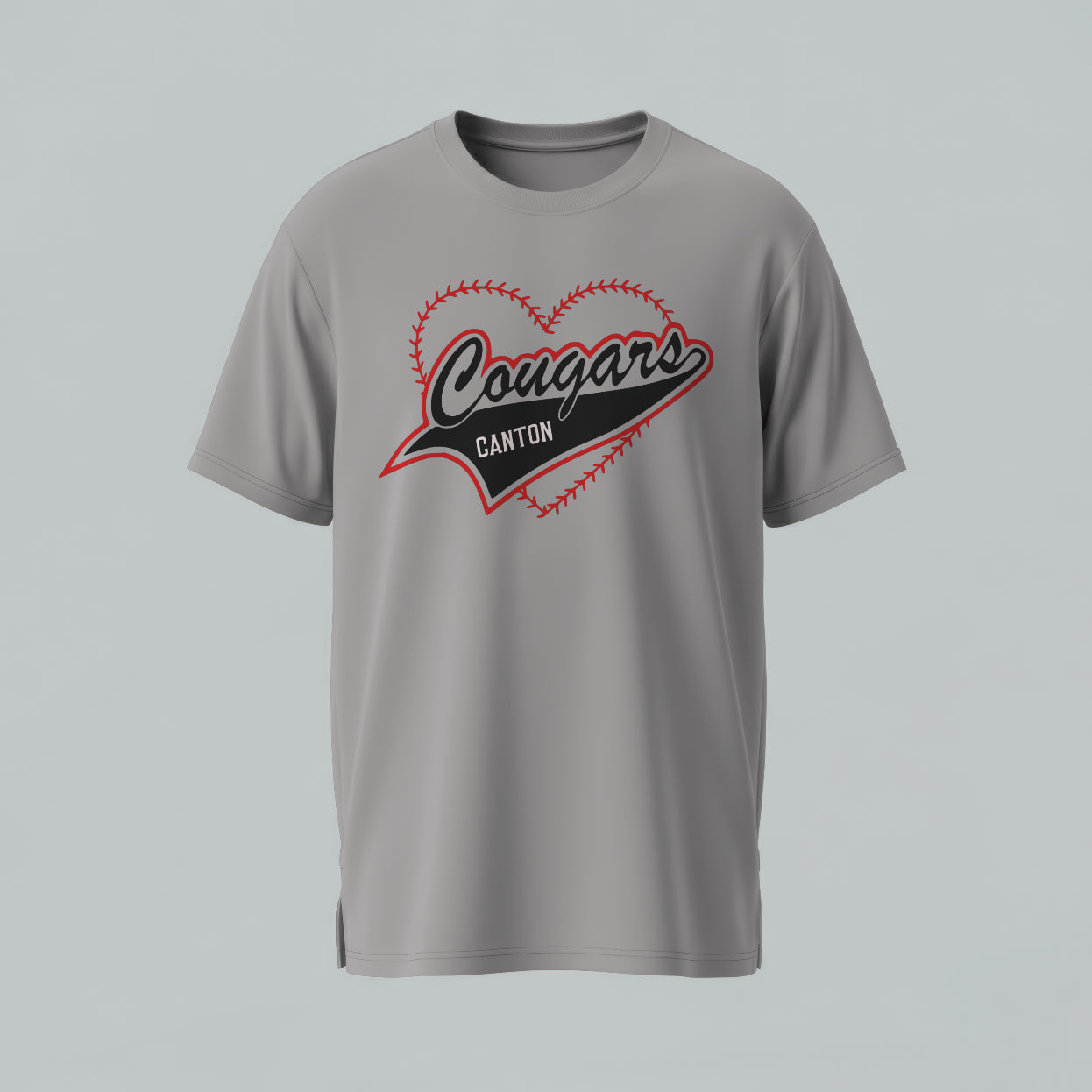 Canton Cougars Heart of a Cougar T Shirt