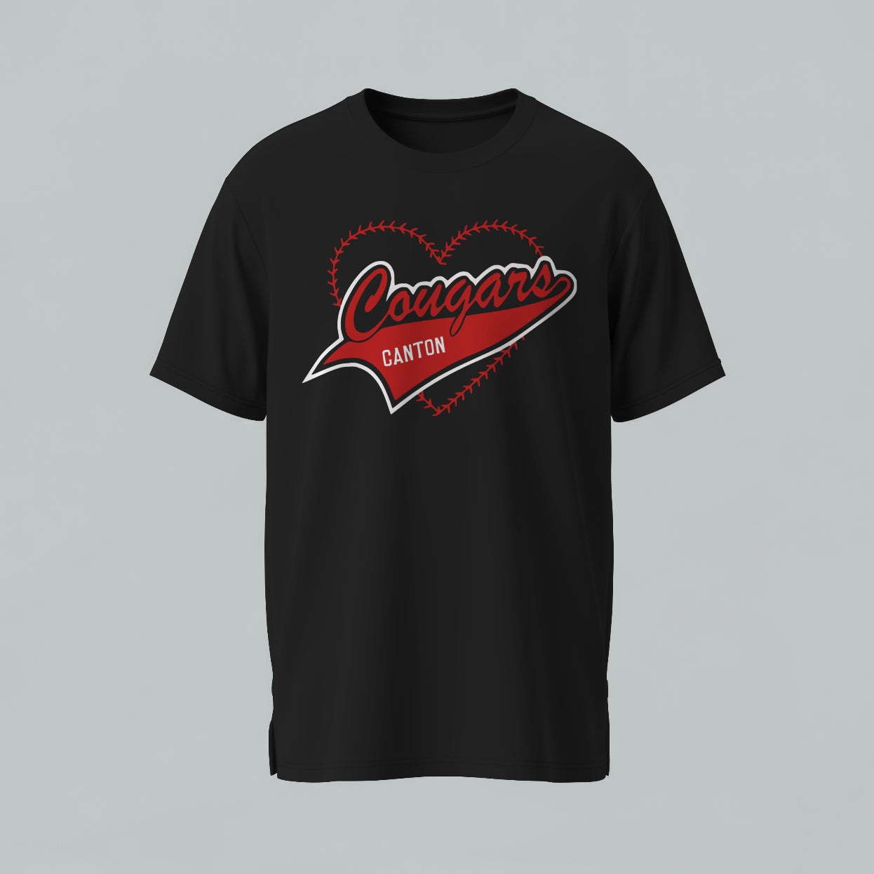 Canton Cougars Heart of a Cougar T Shirt