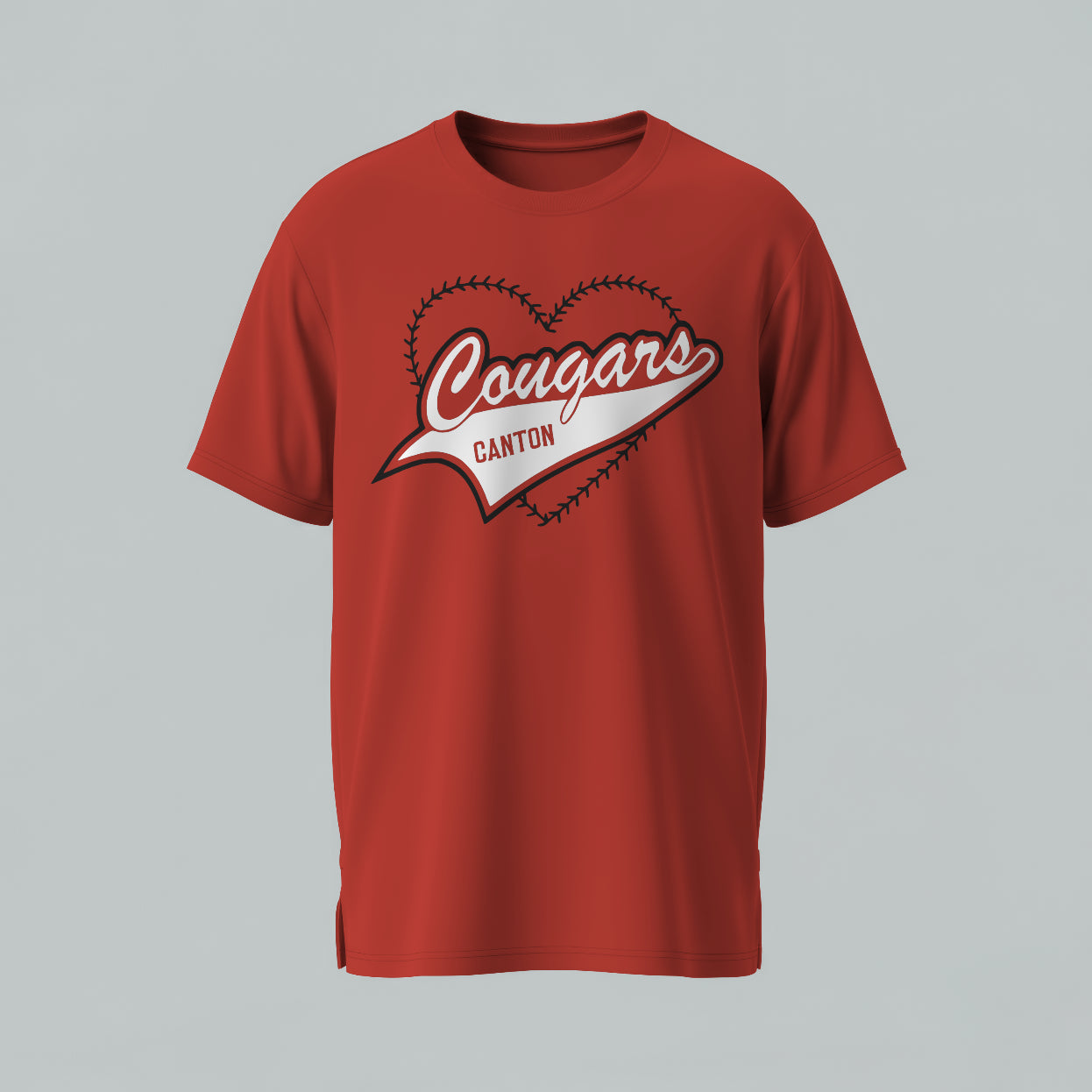 Canton Cougars Heart of a Cougar T Shirt
