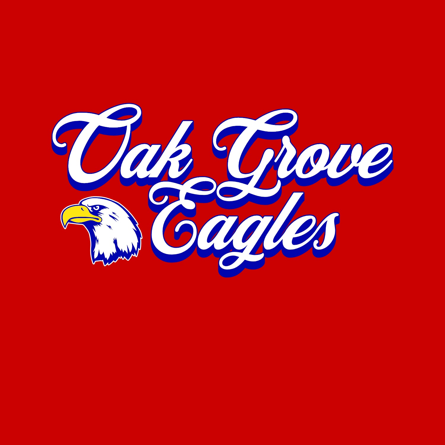 Oak Grove Cursive Hoodie