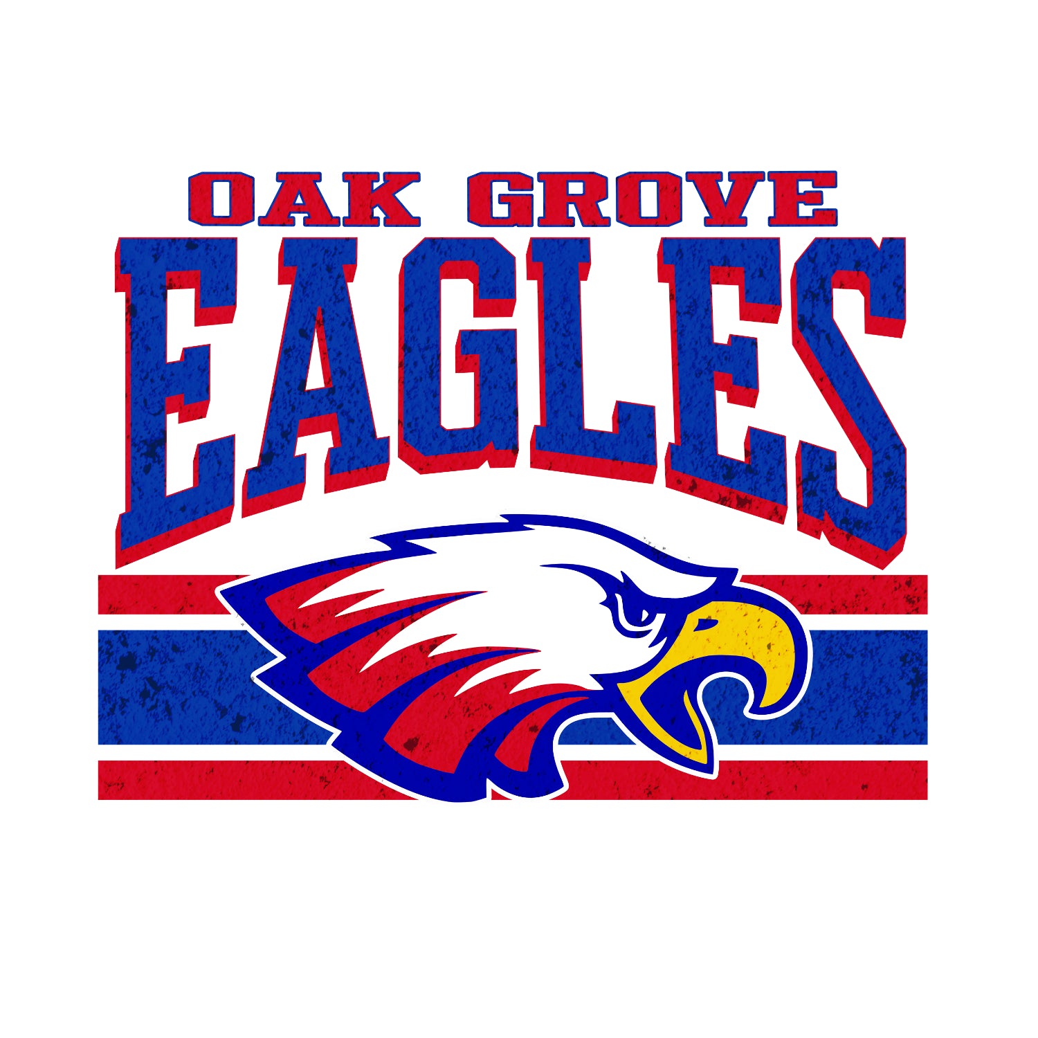 Oak Grove Eagle with Stripe T-Shirt