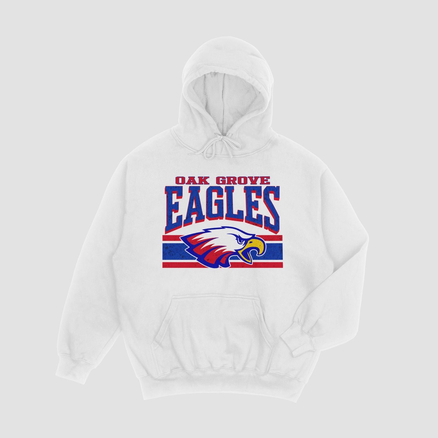 Oak Grove Eagle with Stripe Hoodie