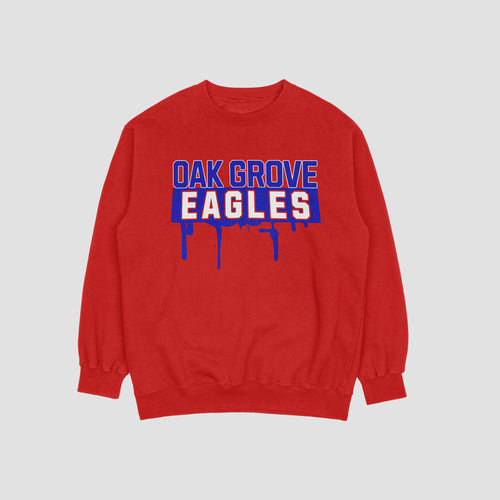 Oak Grove Eagles Drippy Eagles Sweatshirt