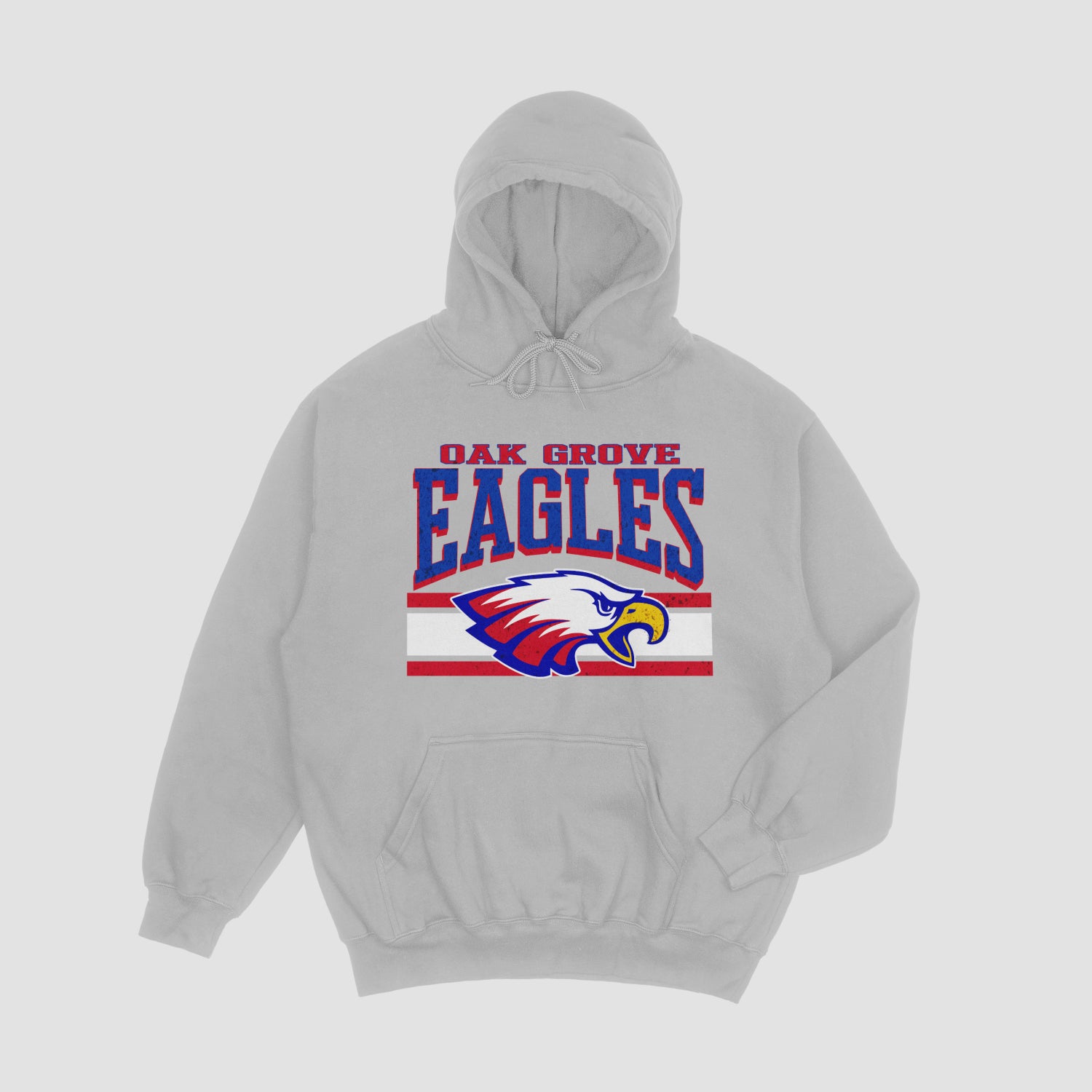 Oak Grove Eagle with Stripe Hoodie