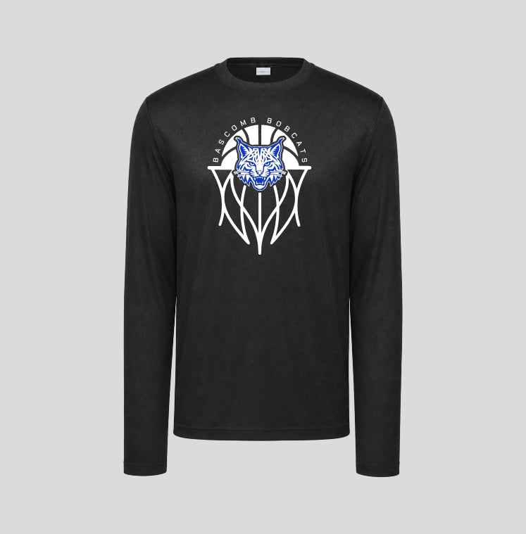 Bacomb Bobcats Basketball Long Sleeve Performance/Shooting Shirt
