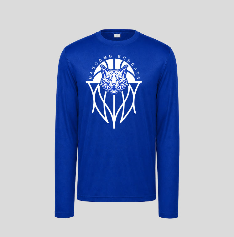 Bacomb Bobcats Basketball Long Sleeve Performance/Shooting Shirt