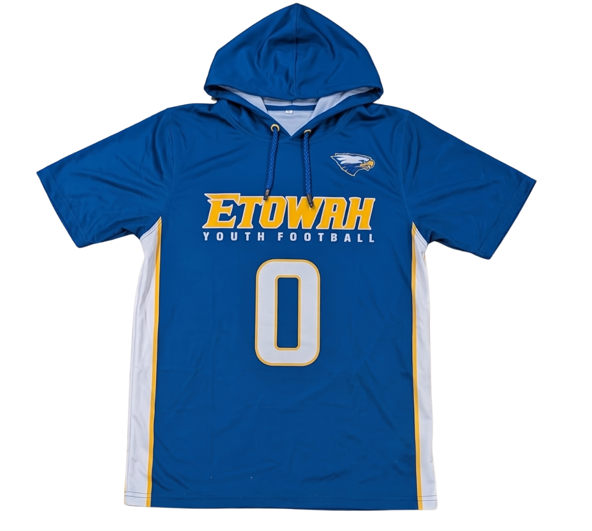 Etowah Youth Football Custom Replica Hooded T-Shirt
