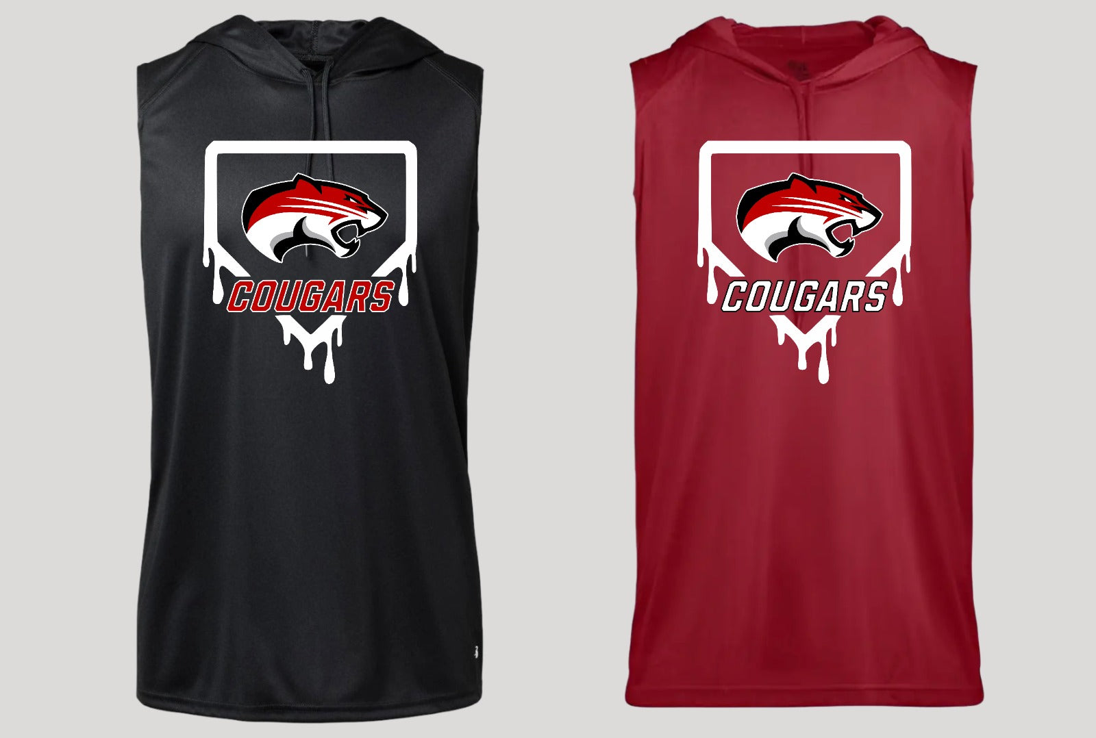 Canton Cougars Hooded Sleeveless T-Shirt