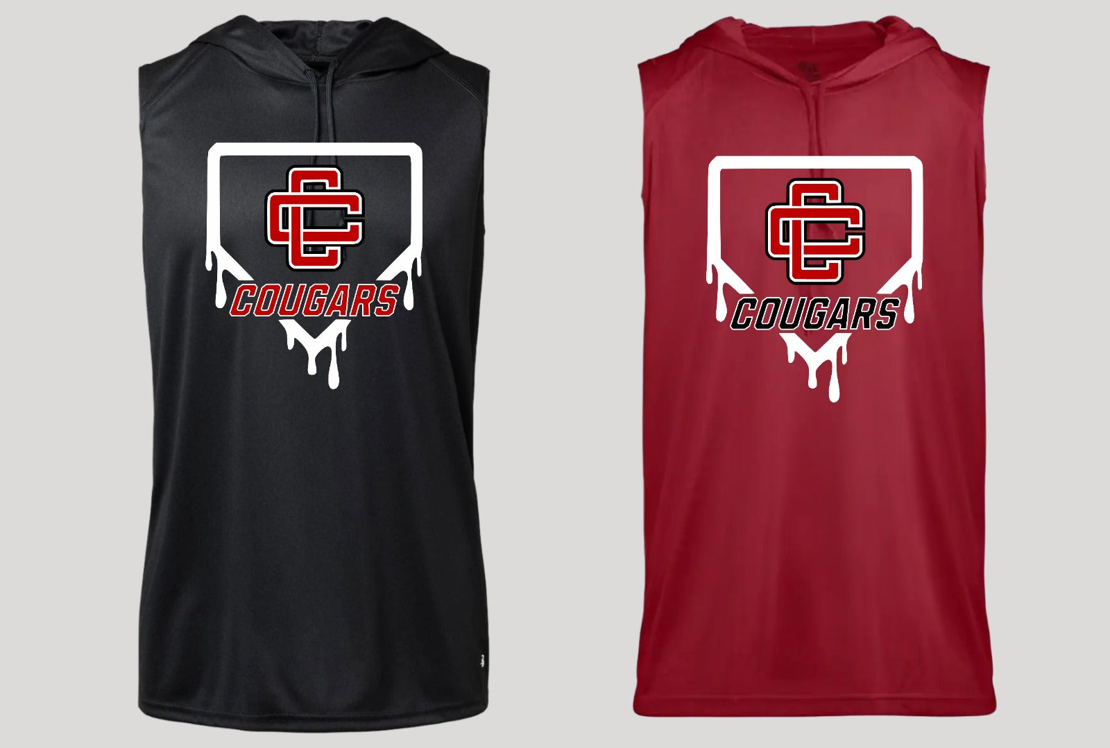 Canton Cougars Hooded Sleeveless T-Shirt