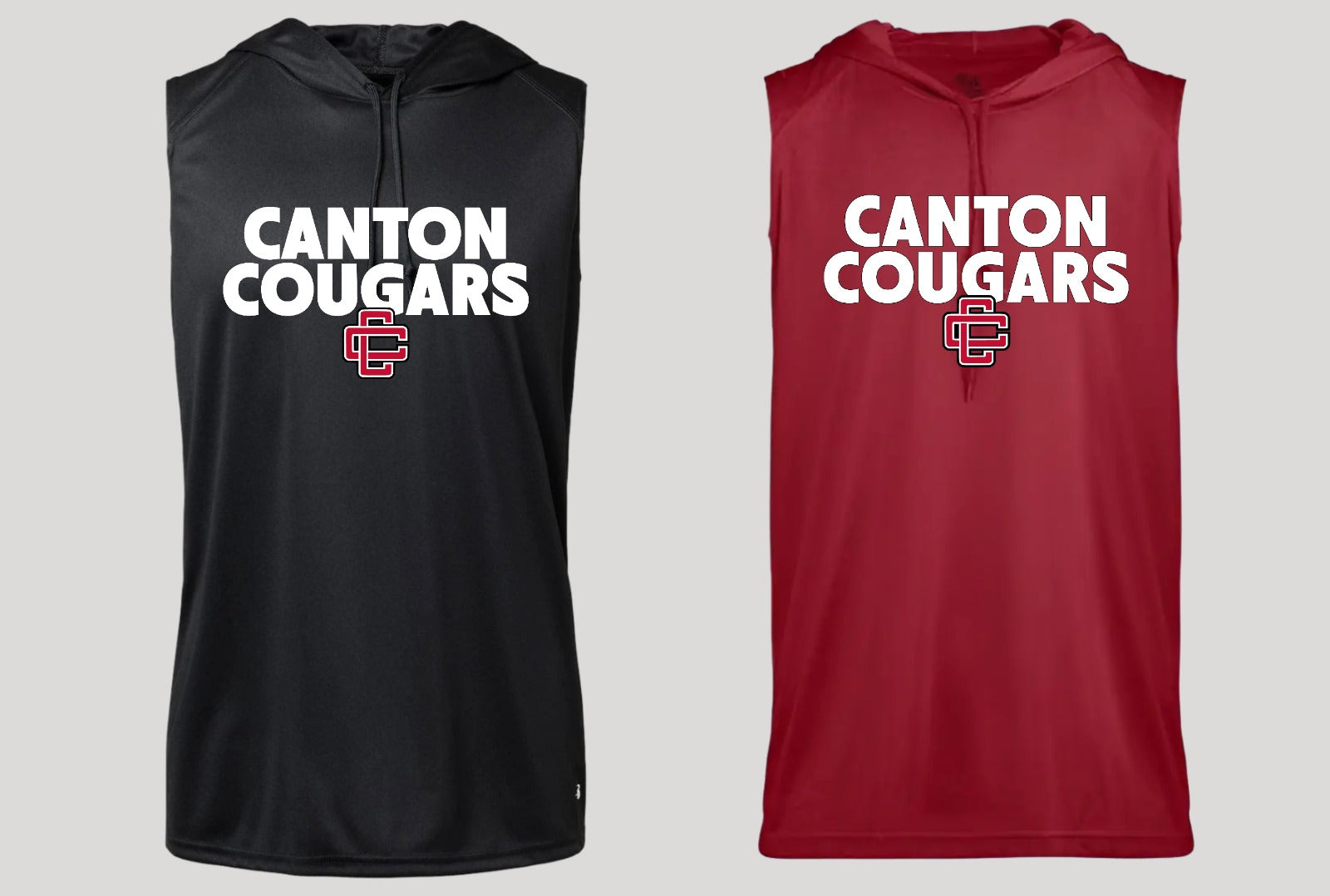 Canton Cougars Hooded Sleeveless T-Shirt