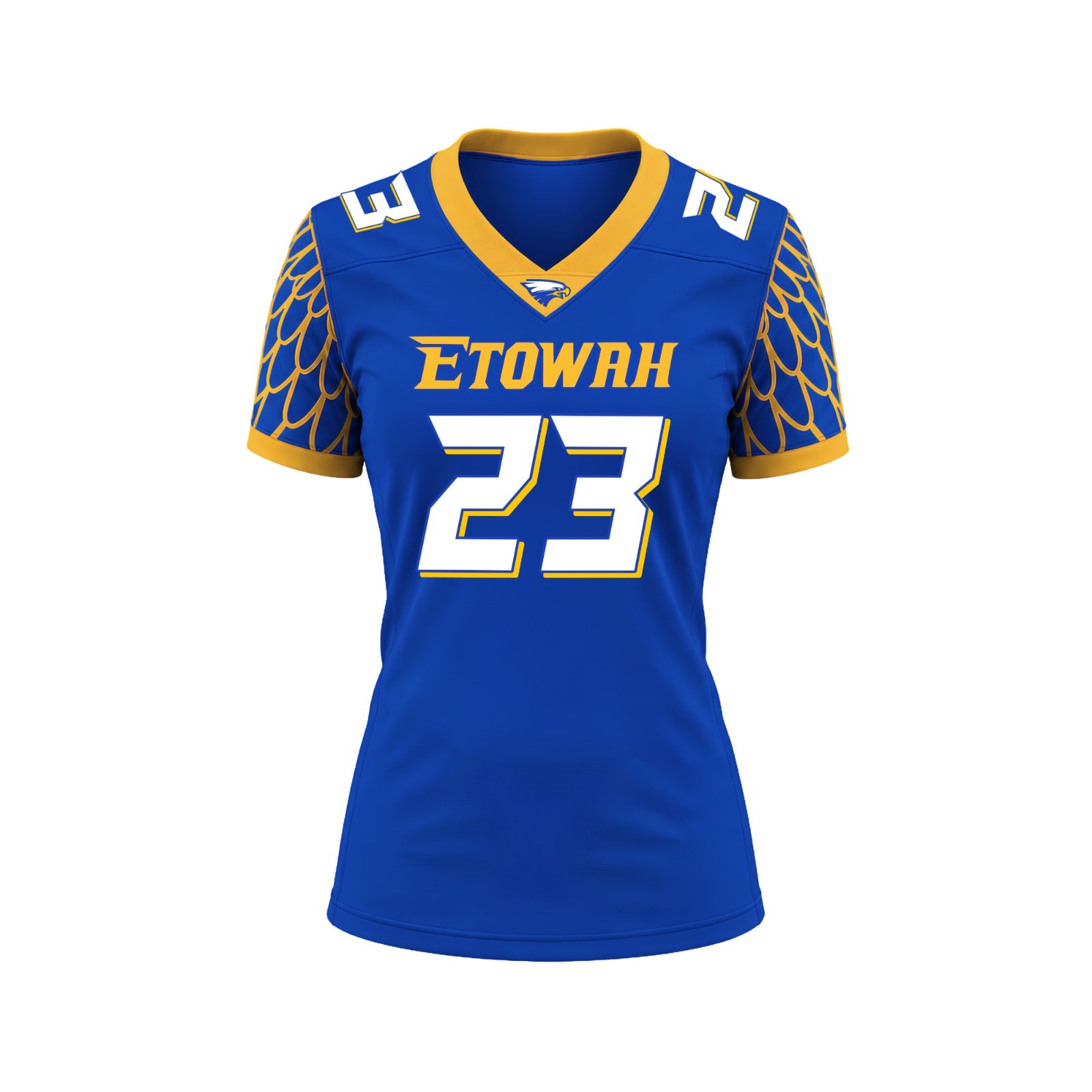 Womens Etowah Youth Football Authentic Home Fan Replica Jersey