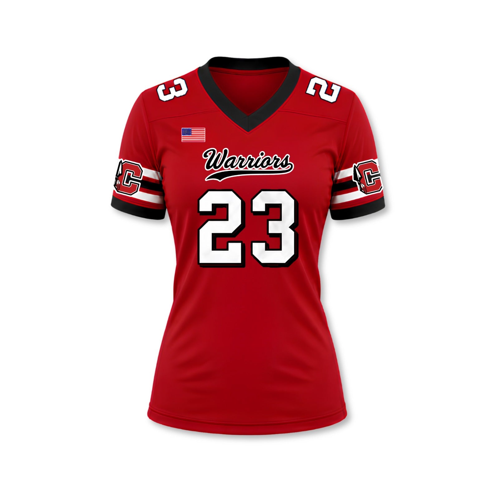 Womens Cherokee Youth Football Authentic Home Fan Replica Jersey