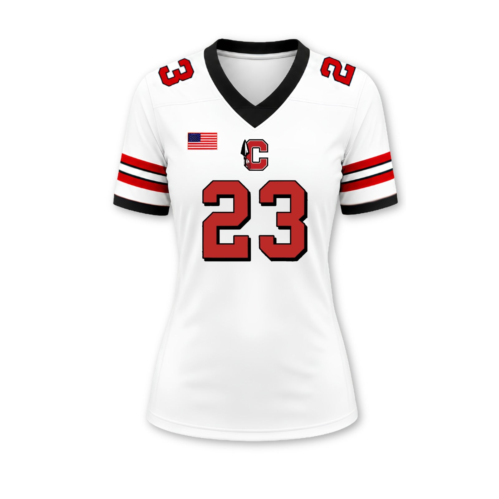Womens Cherokee Youth Football Authentic Away Fan Replica Jersey