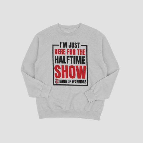 Cherokee Warriors Band Here for Halftime Crewneck Sweatshirt