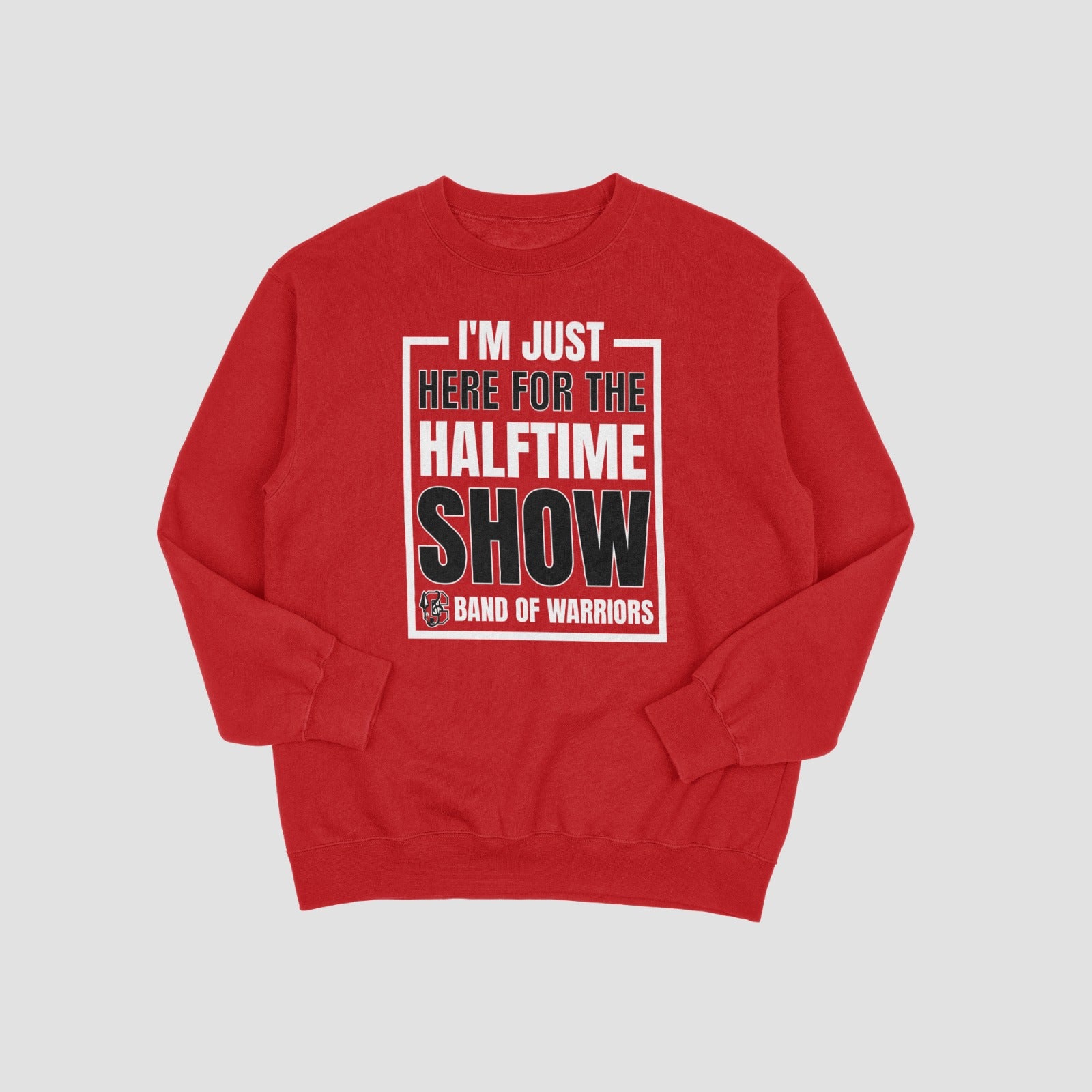 Cherokee Warriors Band Here for Halftime Crewneck Sweatshirt