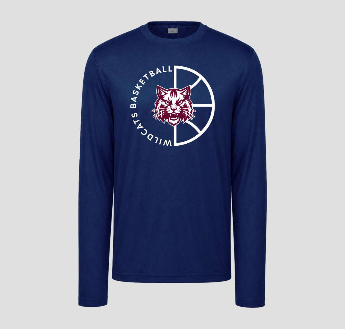 Woodstock Wildcats Basketball Long Sleeve Performance/Shooting Shirt