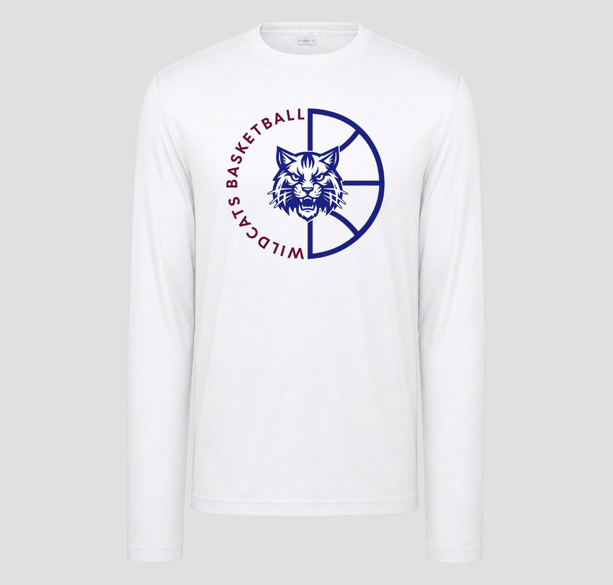 Woodstock Wildcats Basketball Long Sleeve Performance/Shooting Shirt