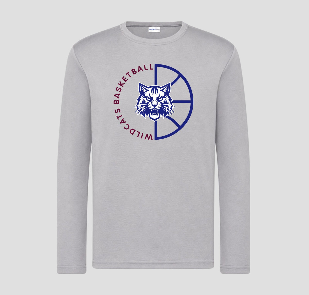 Woodstock Wildcats Basketball Long Sleeve Performance/Shooting Shirt