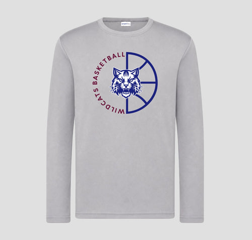 Woodstock Wildcats Basketball Long Sleeve Performance/Shooting Shirt