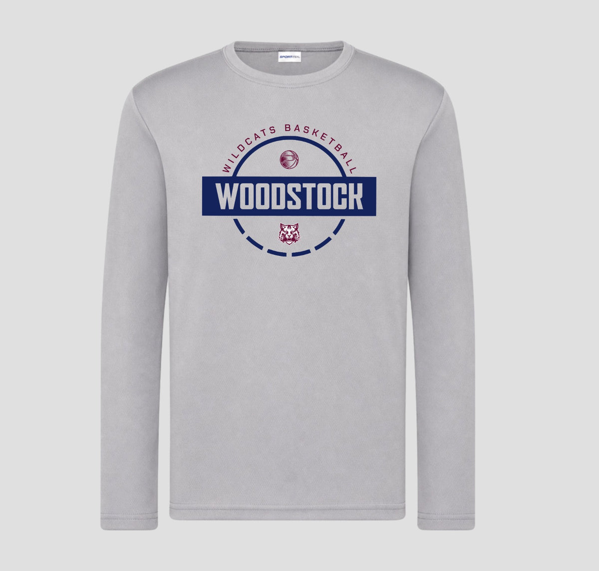 Woodstock Wildcats Basketball Long Sleeve Performance/Shooting Shirt