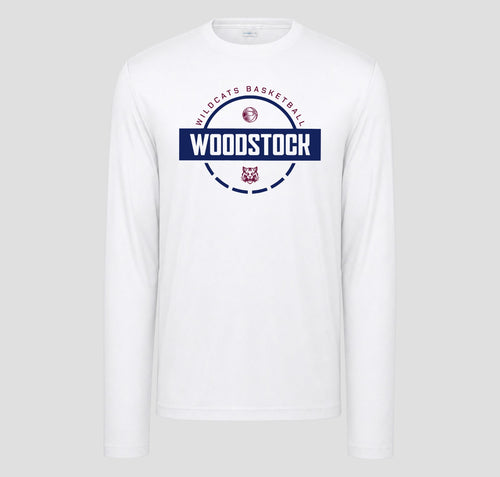 Woodstock Wildcats Basketball Long Sleeve Performance/Shooting Shirt