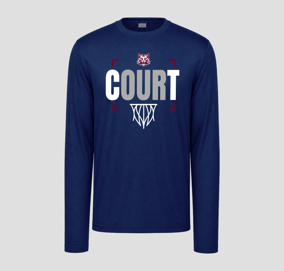 Woodstock Wildcats Basketball Long Sleeve Performance/Shooting Shirt