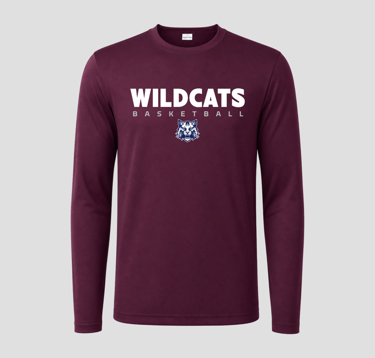 Woodstock Wildcats Basketball Long Sleeve Performance/Shooting Shirt