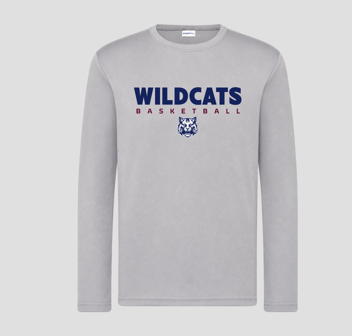 Woodstock Wildcats Basketball Long Sleeve Performance/Shooting Shirt