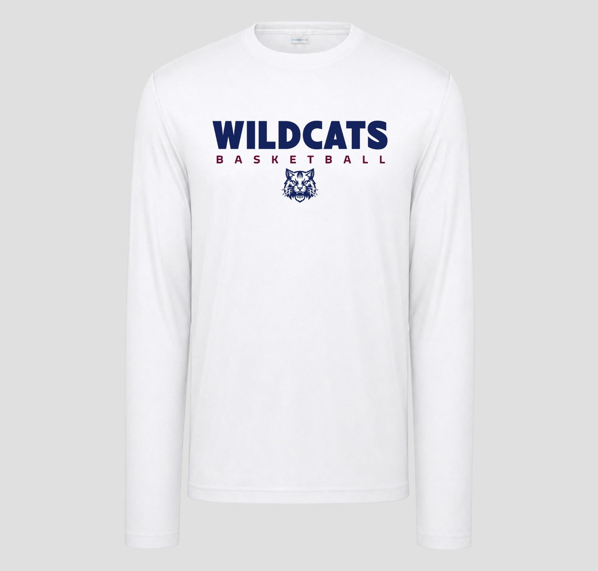 Woodstock Wildcats Basketball Long Sleeve Performance/Shooting Shirt