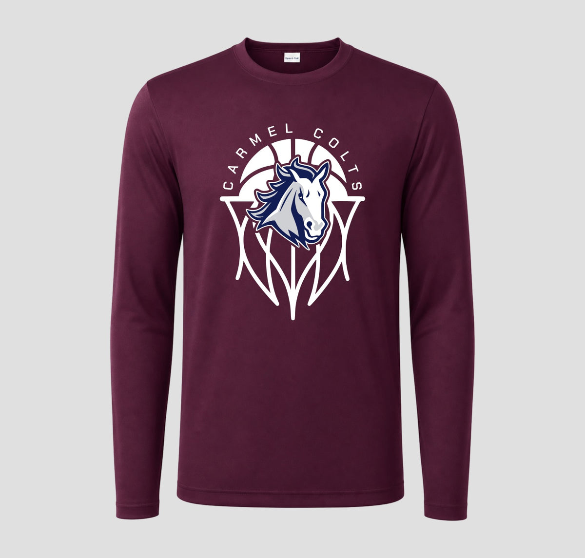 Carmel Colts Basketball Long Sleeve Performance/Shooting Shirt