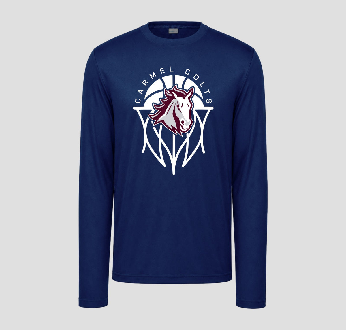 Carmel Colts Basketball Long Sleeve Performance/Shooting Shirt