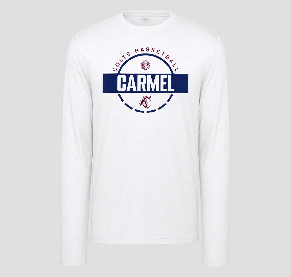 Carmel Colts Basketball Long Sleeve Performance/Shooting Shirt