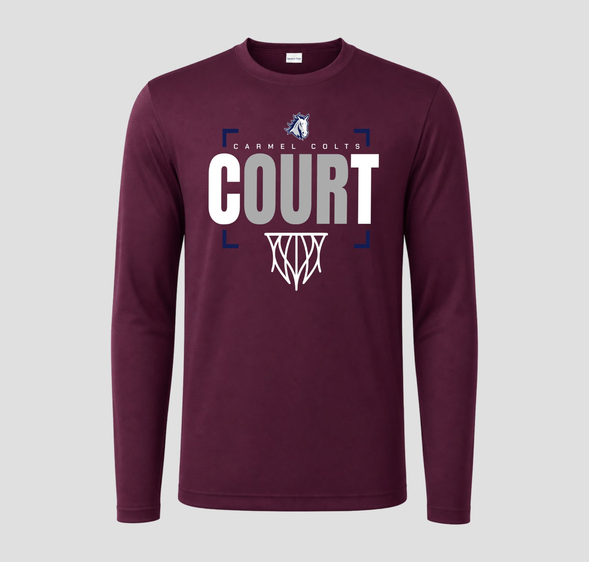 Carmel Colts Basketball Long Sleeve Performance/Shooting Shirt