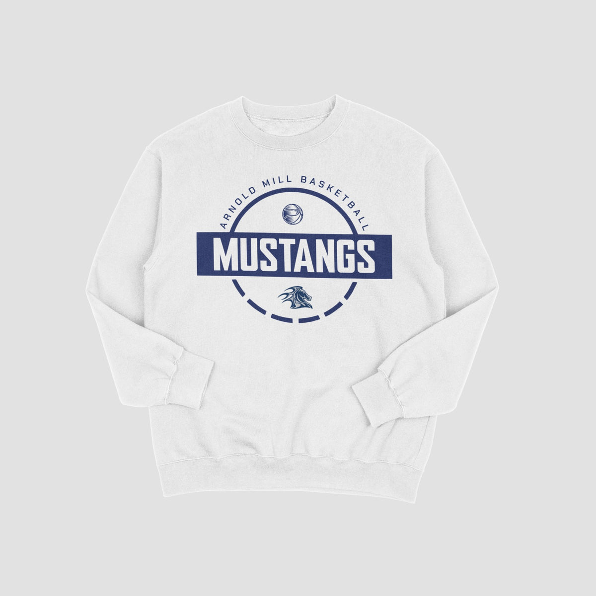 Arnold Mill Mustangs Basketball Sweatshirt