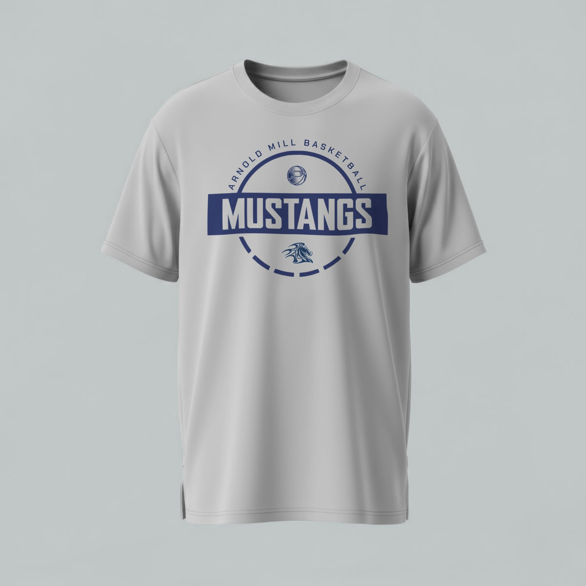 Arnold Mill Mustangs Basketball  T-Shirt
