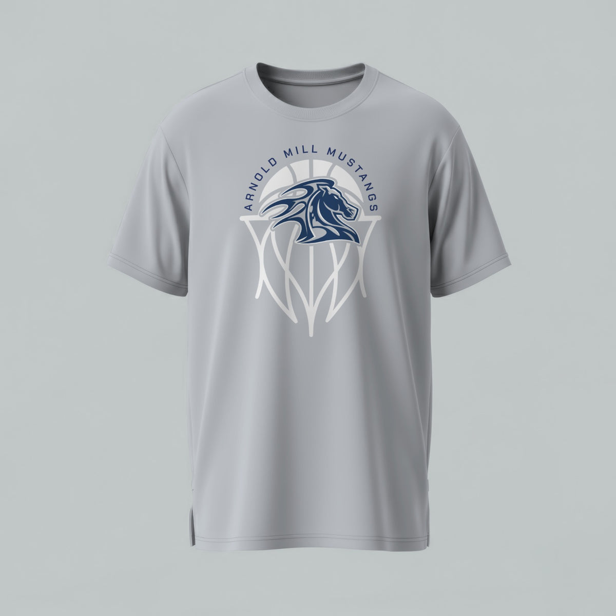 Arnold Mill Mustangs Basketball  T-Shirt