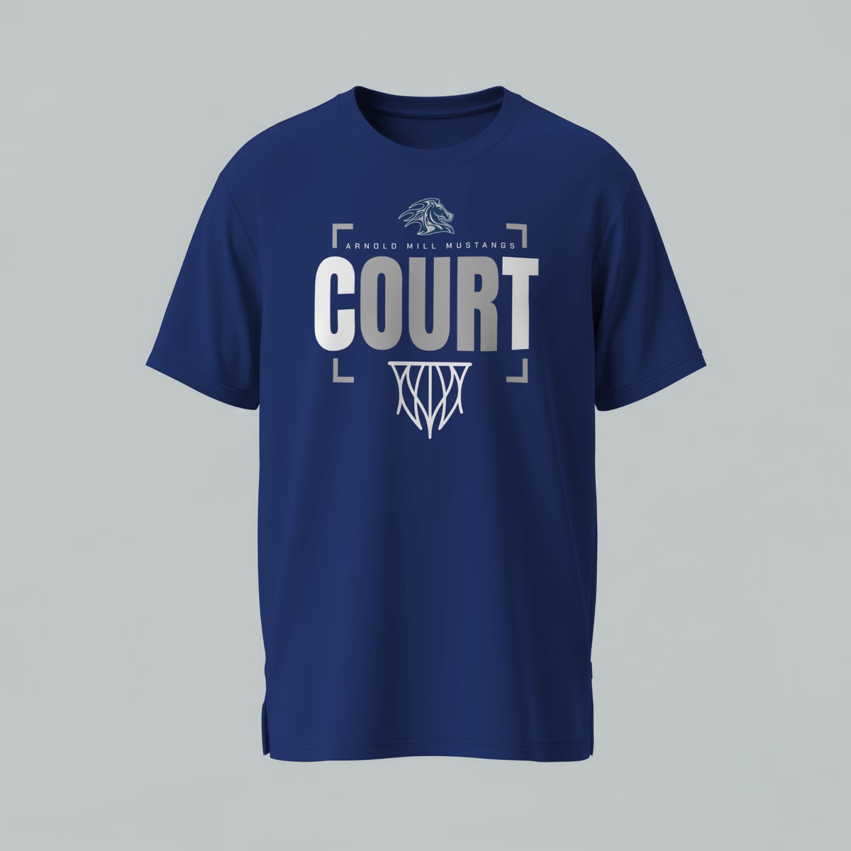 Arnold Mill Mustangs Basketball  T-Shirt