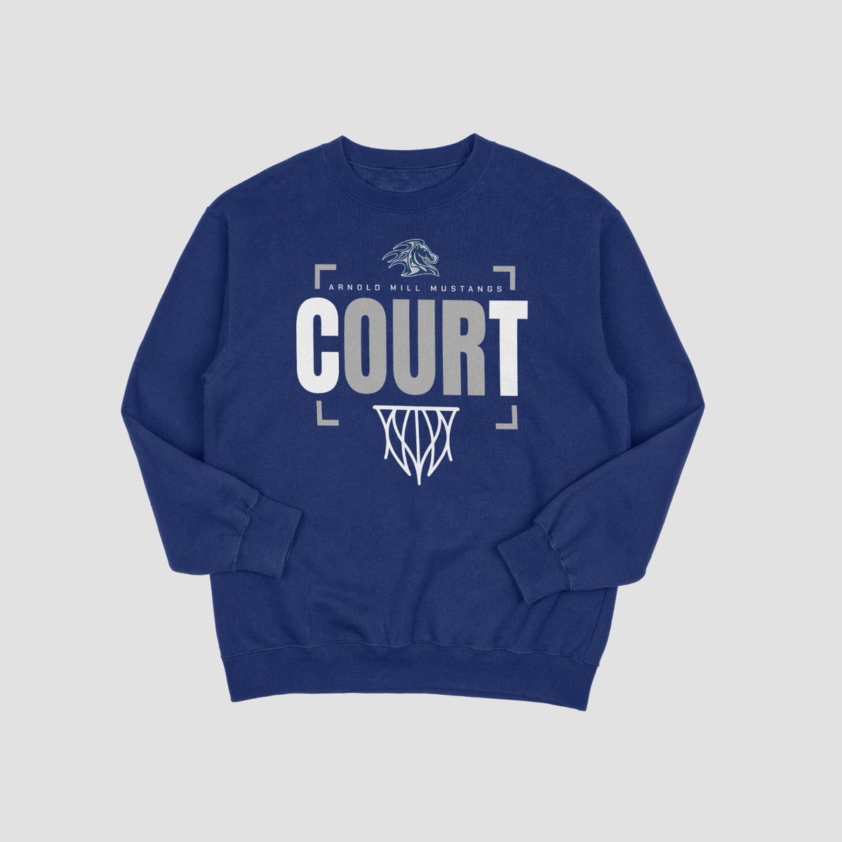 Arnold Mill Mustangs Basketball Sweatshirt