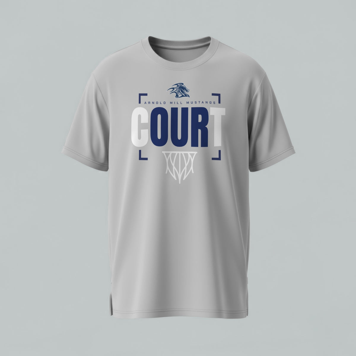 Arnold Mill Mustangs Basketball  T-Shirt