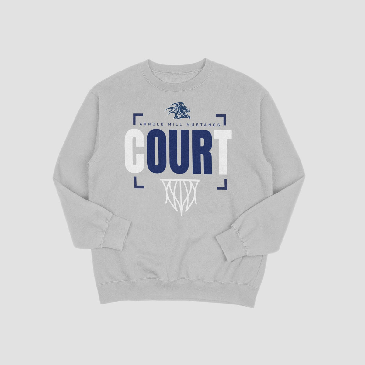 Arnold Mill Mustangs Basketball Sweatshirt