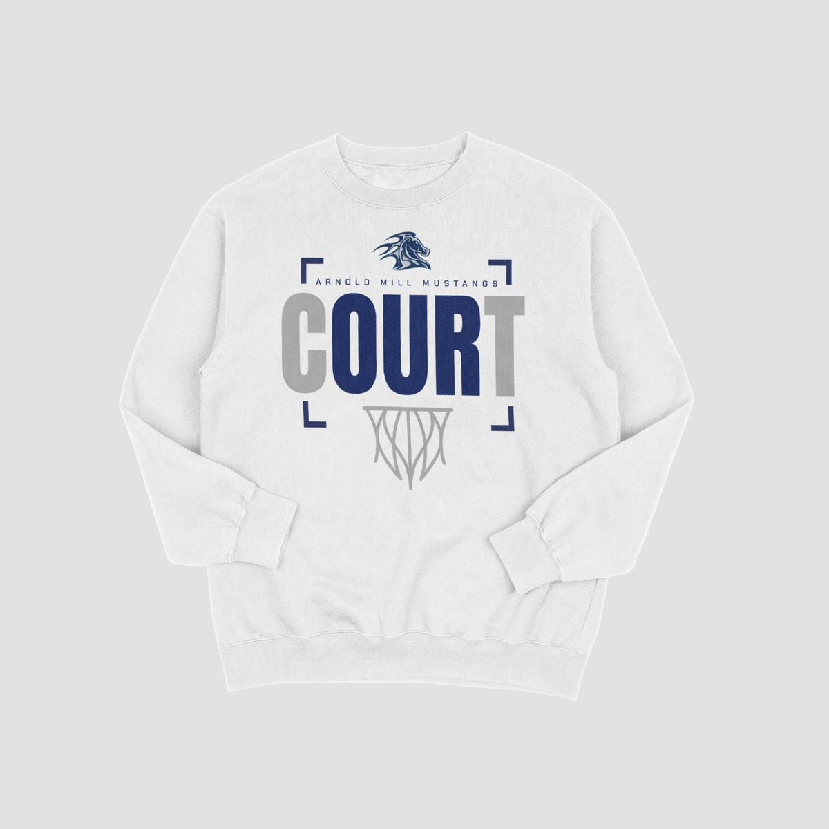 Arnold Mill Mustangs Basketball Sweatshirt