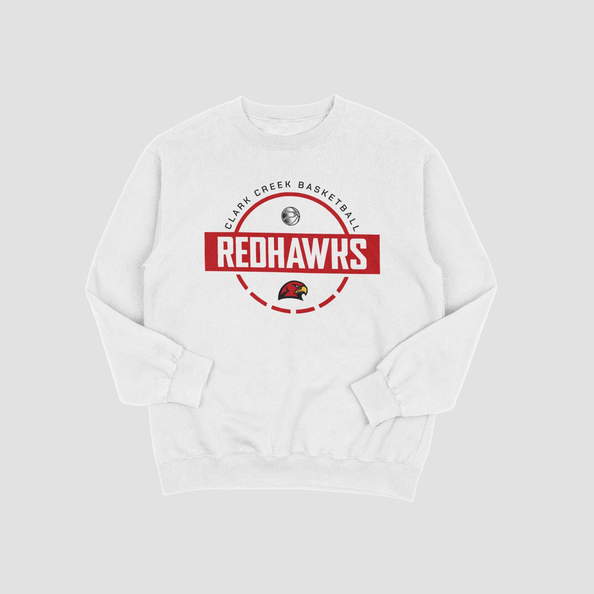 Clark Creek Redhawks Basketball Sweatshirt