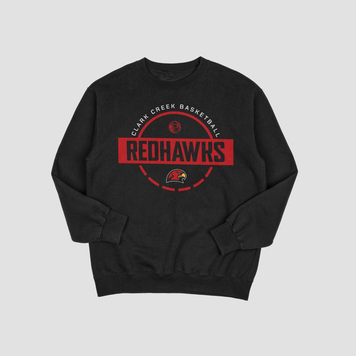 Clark Creek Redhawks Basketball Sweatshirt