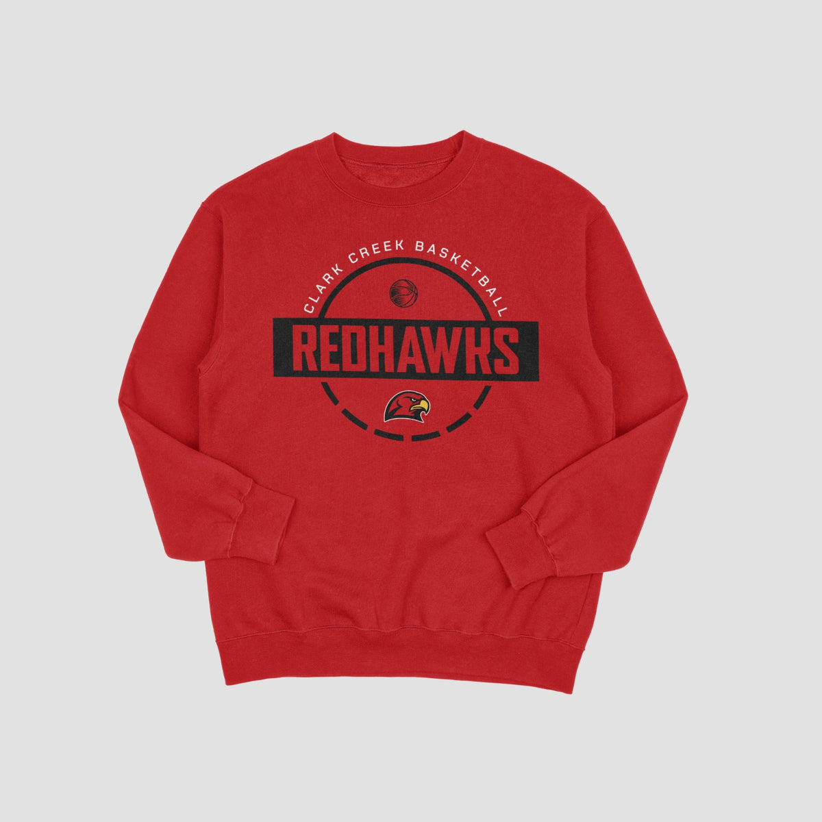 Clark Creek Redhawks Basketball Sweatshirt