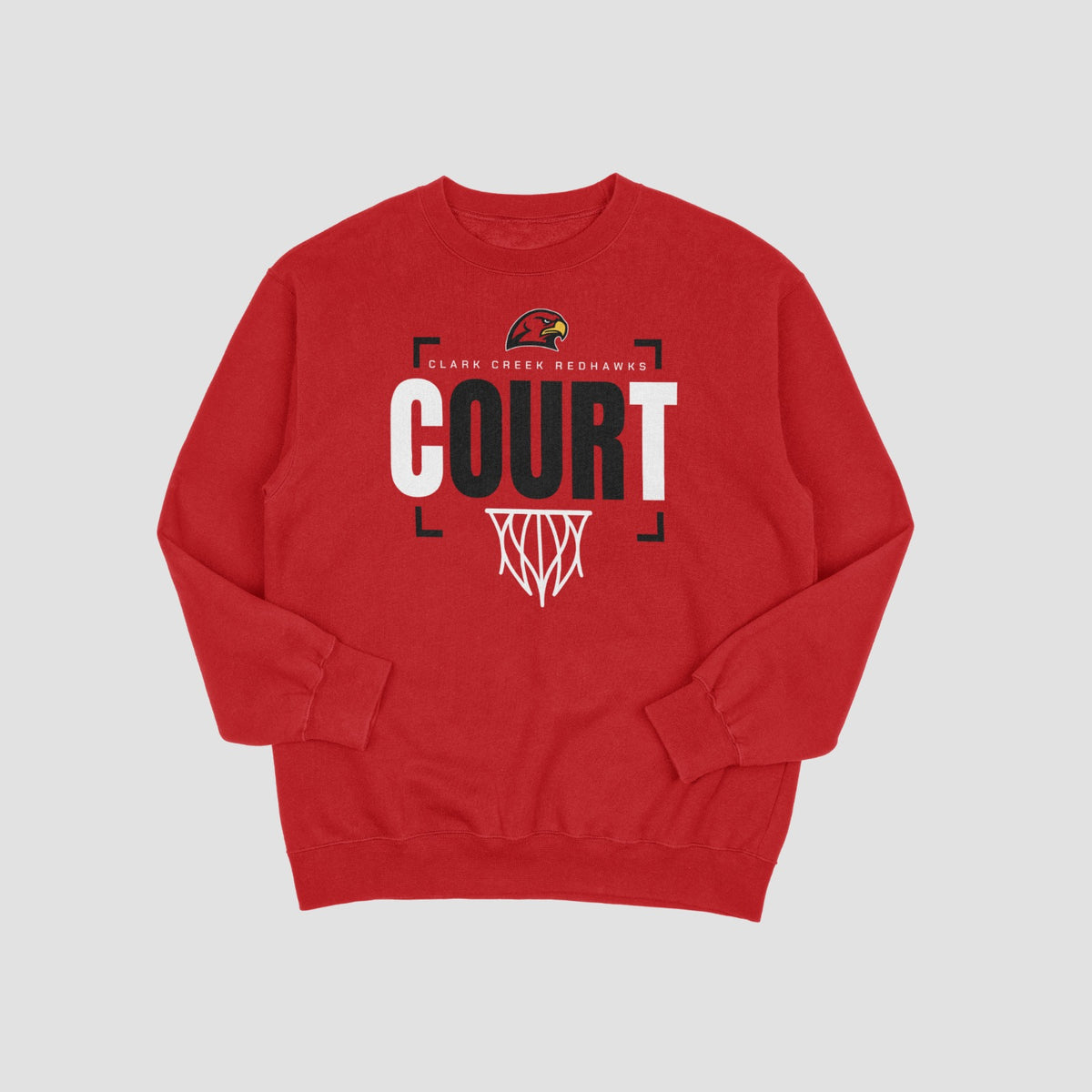 Clark Creek Redhawks Basketball Sweatshirt