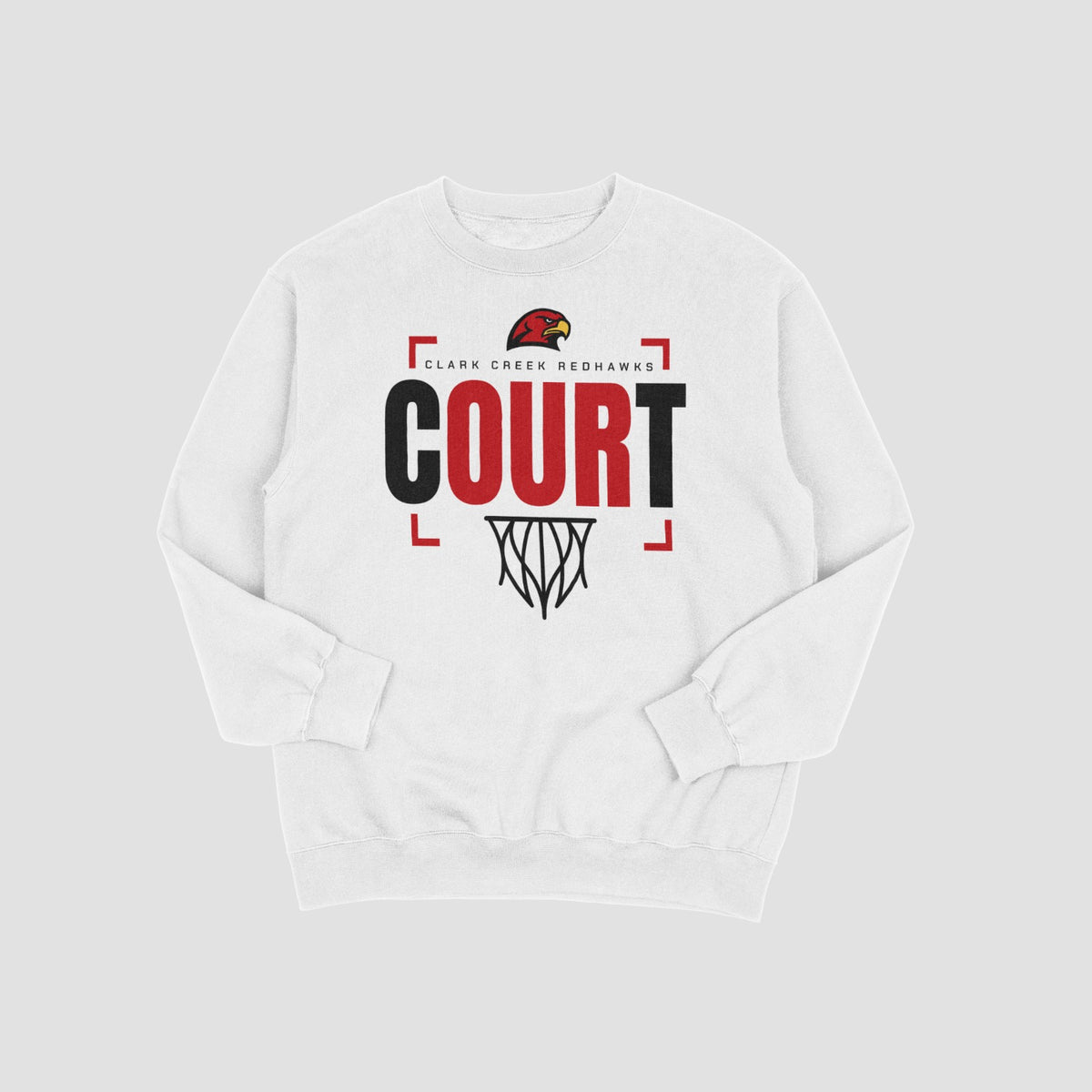 Clark Creek Redhawks Basketball Sweatshirt